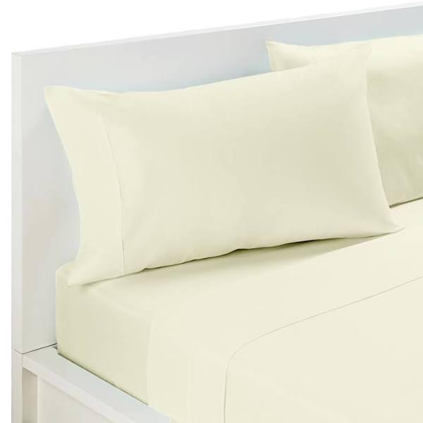 Kingdom Percale Sheet Set Cream Queen