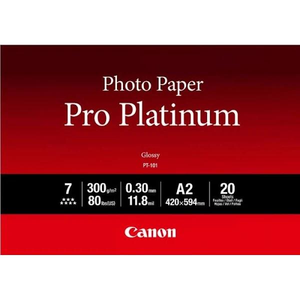 Canon A2 Photo Paper Pro Platinum 20 Sheets