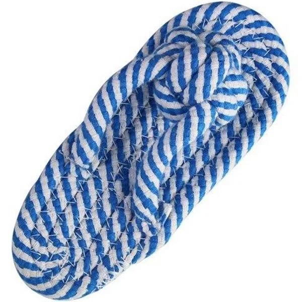 HOD Cute Colourful Thong Cotton Rope Dog Toys - Blue