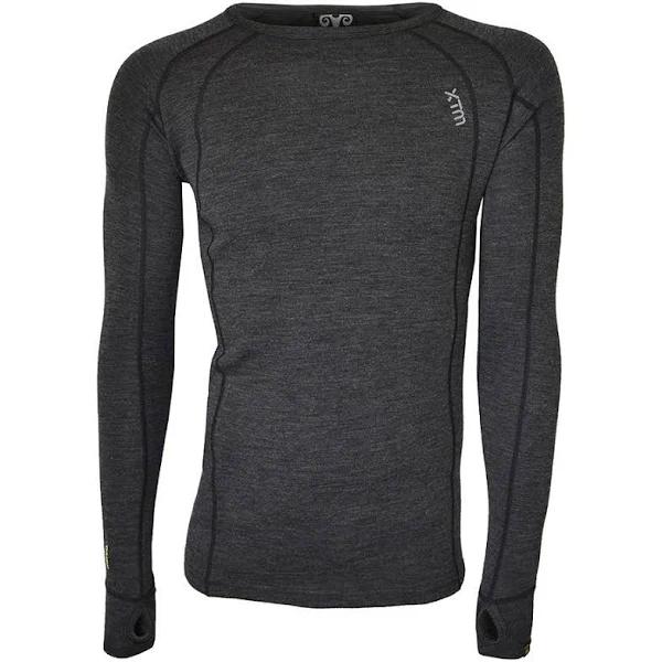 XTM Mens [Size: M] Merino Thermal Top Long Sleeve 230gsm Dark Grey