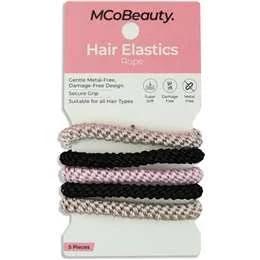 MCoBeauty Hair Elastics Rope Neutrals 5 Pack