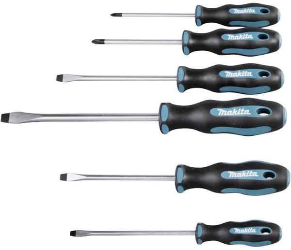 Makita 6 Piece Hand Screwdriver Set (PH & Slot) E-10506