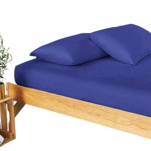 CASAMI 2000TC Bamboo Cooling Fitted Sheet Set Hypo-Allergenic Breathable Sheets - Royal Blue