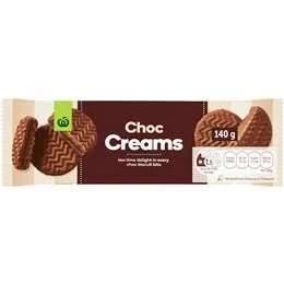 Woolworths Chocolate Cream Biscuit 140g