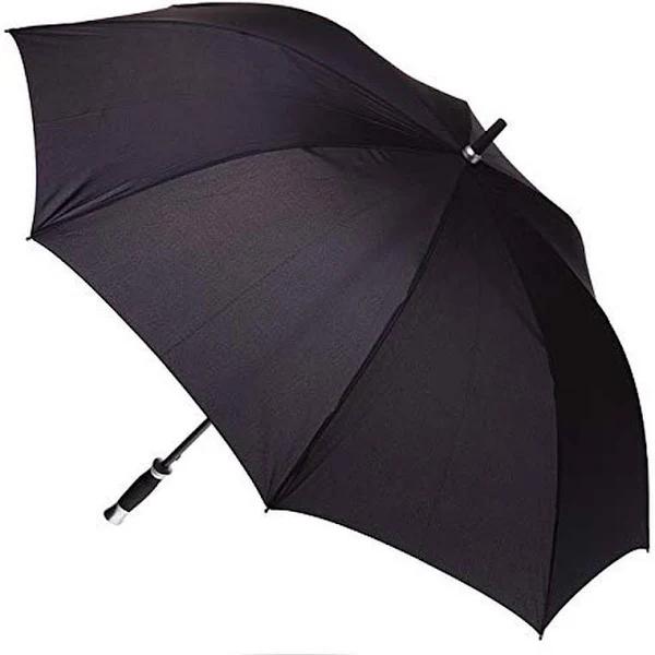 Clifton Par Golf Auto Open Windproof Umbrella - Black 123cm