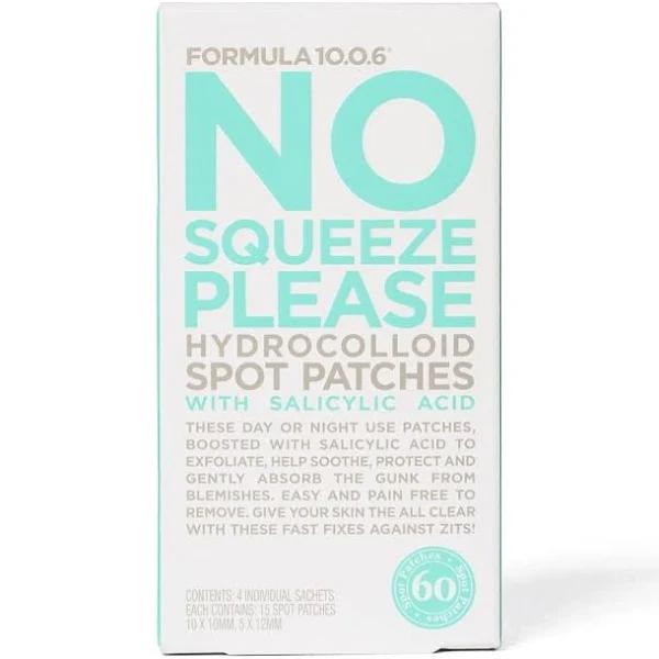 No Squeeze Please Hydrocolloid Spot Patches 60pk