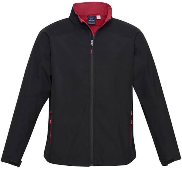 Biz Collection J307M Geneva Mens Jacket Black/Red / 2XL