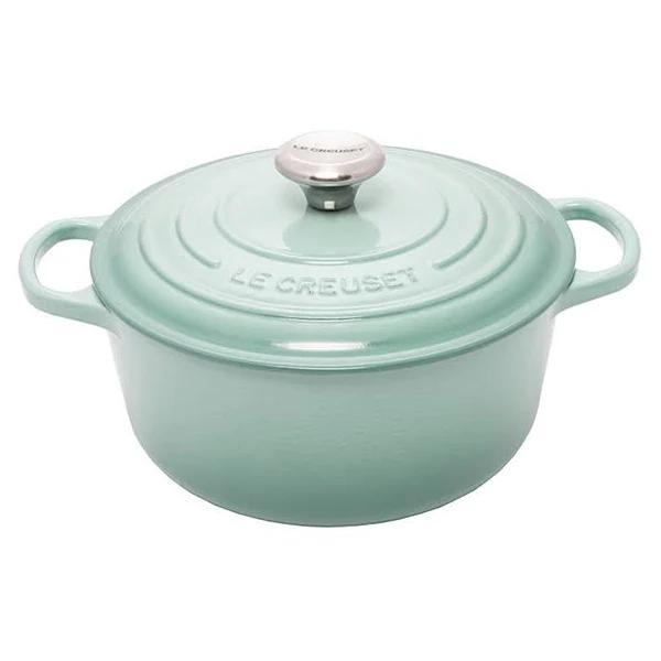 Le Creuset Cast Iron Round Casserole Sage Green 20cm 2.4L