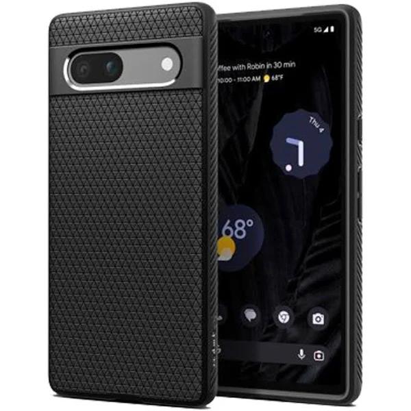 SPIGEN Matte Black Liquid Air Case - For Google Pixel 7A