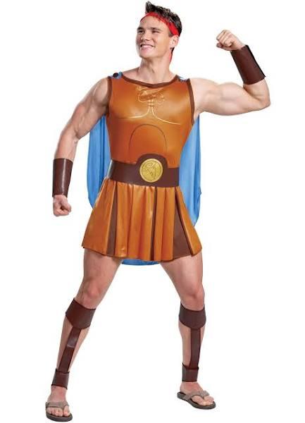 Disney Hercules Adult Hercules Costume | Adult | Mens | Brown/Blue/Orange | M | Disguise Limited