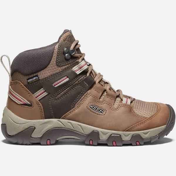 Keen Womens Steen Mid WP - Coconut/Tibetan Red