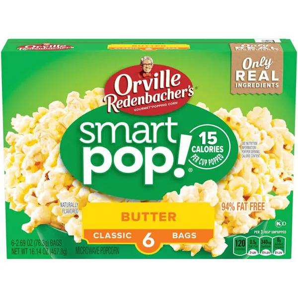 Orville Redenbacher's Smart Pop! Butter Flavored Popcorn (2 Pack) 6 Co