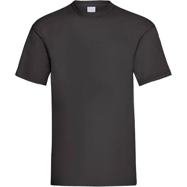 Mens Value Short Sleeve Casual T-Shirt Jet Black Mens T-Shirt