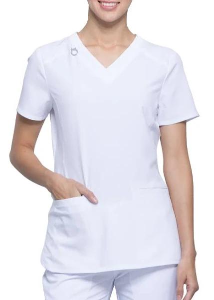 Cherokee Infinity CK865A Scrubs Top Women White