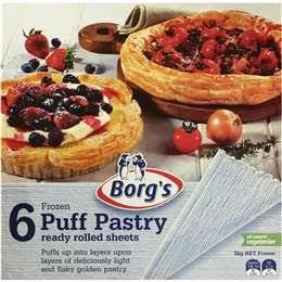 Borg's Pastry Puff 6 Sheets 1kg