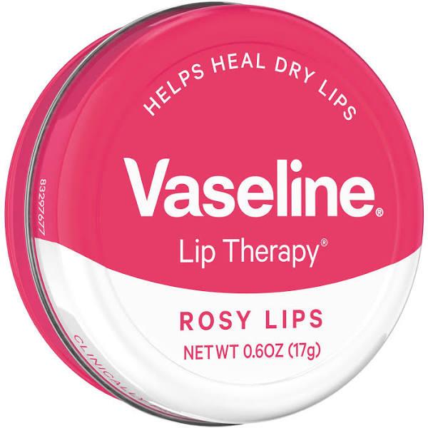 Vaseline Lip Therapy Lip Balm Tin Rosy Lips, 0.6 oz