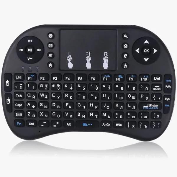 Backlit I8 Mini English Wireless Keyboard Mouse 2.4GHz Keyboard for Laptop TV with Touchpad 3 Color