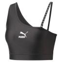 Dare To Women's Crop Top in Black, Size Large, Polyester/Elastane by Puma