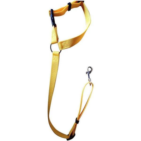 Dog Pet Safety Seat Belt Clip for Car Vehicle Seatbelt Adjustable Harness LeadAU - Yellow