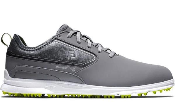 FootJoy SuperLites XP Previous Season Shoe Style Spikeless Golf Shoes - 58086 - Grey/Lime - Size: 15 M