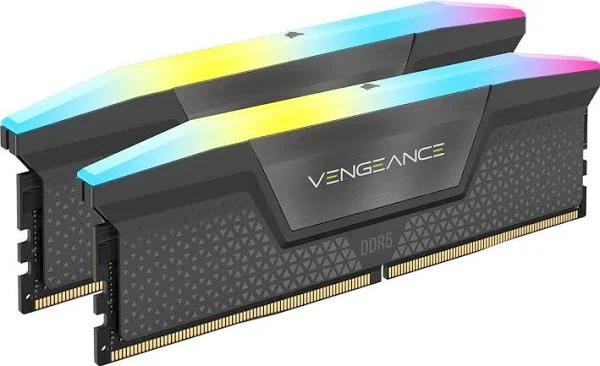 Corsair Vengeance RGB 32GB (2x16GB) DDR5 UDIMM 6000MHz C36 1.4V Desktop Gaming Memory Black Mac CMH32GX5M2E6000Z36