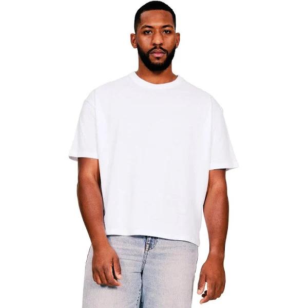 Casual Classics Mens Ringspun Cotton Oversized T-Shirt (White) (XL)