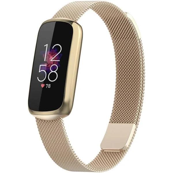 Mesh Band For Fitbit Luxe - Retro Gold