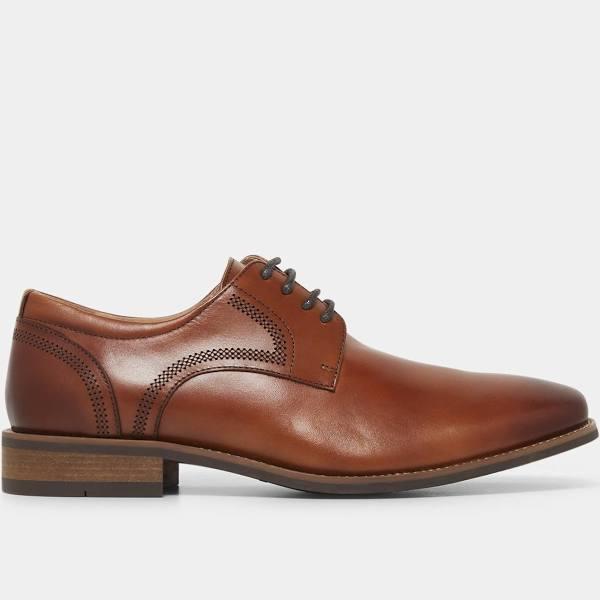 David Jones Hush Puppies Whale II Derby in Tan Burnish, Size 10 AU