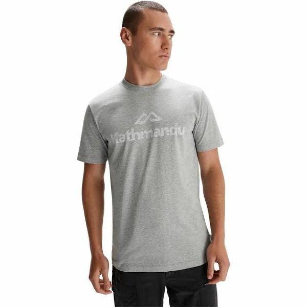 Kathmandu Men's Logo Organic Cotton T-Shirt | Light Grey - L