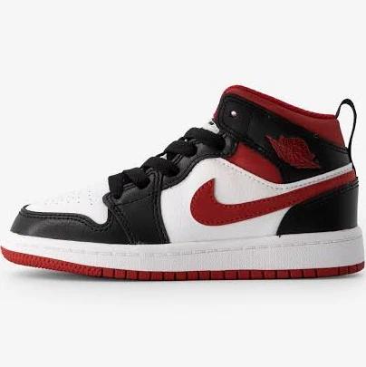 Jordan 1 Mid Gym Red Black White (PS)