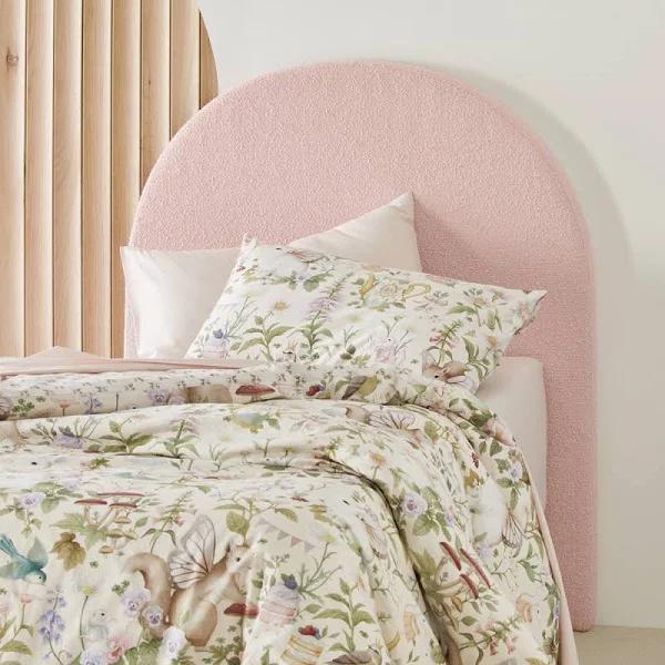 Adairs Kids Brady Pink Boucle Bedhead - Double