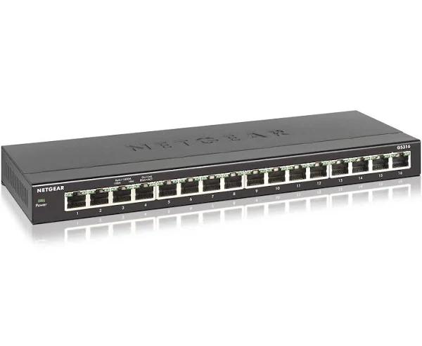 Netgear - GS316 Soho 16-Port Gigabit Unmanaged Switch