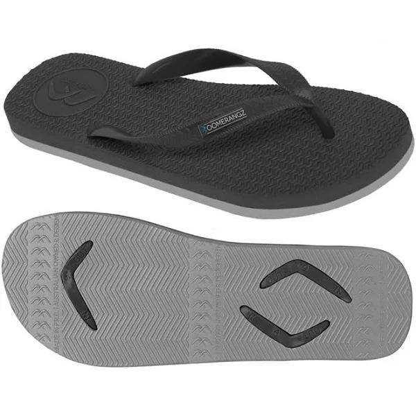 Boomerangz - Men's Black/Grey Thongs