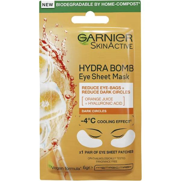 Garnier Orange Juice & Hyaluronic Acid Hydra Bomb Eye Tissue Mask 6G