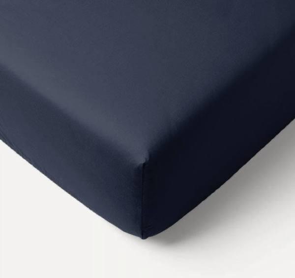 Armidayle Bamboo Eco 400THC Cotton Mega Fitted Sheet Range Navy - King / Blue