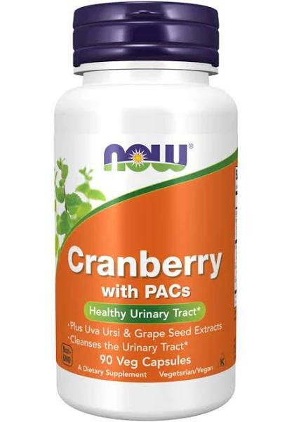 Now - Cranberry With Pacs - 90 Veg Capsules