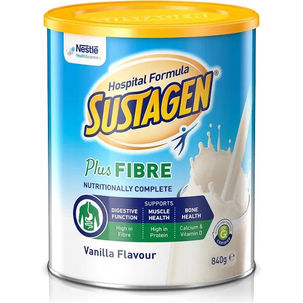 Sustagen Hospital Formula Plus Fibre Vanilla - 840g