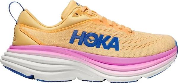 Hoka Bondi 8 Shoes Pastel Yellow Light Pink Blue Women - 37(1/3)