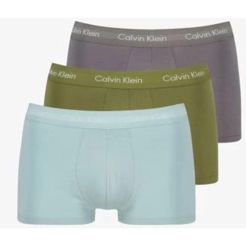 Calvin Klein 0000u2664g Boxers 3 Units Green S Man