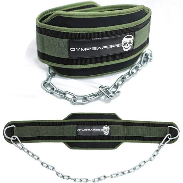 Gymreapers Dip Belt with Chain For Weightlifting, Pull Ups, Dips - Heavy Duty Steel Chain For Added Weight Training