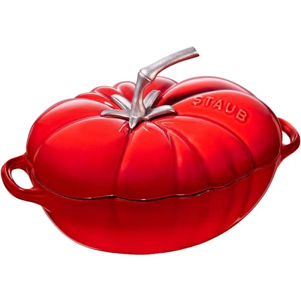 Staub Cast Iron Tomato Cocotte 3 Quart Cherry