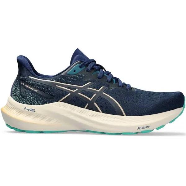 ASICS Women's GT-2000 12 - Running Shoes - Blue Expanse/Champagne 10.5