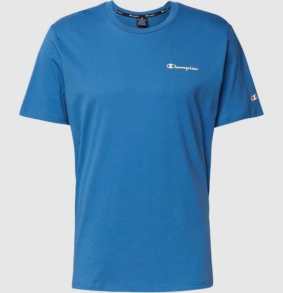 Champion American Classics Legacy Logo Short Sleeve T-Shirt Blue - S