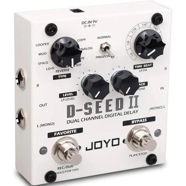 JOYO D-Seed II Dual Channel Digital Delay Guitar Effect Pedal