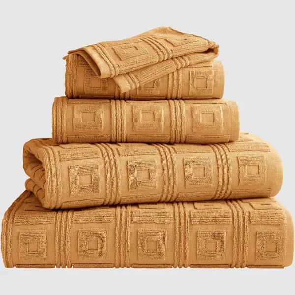 David Jones Greg Natale Astoria in Mustard, Size Bath Towel