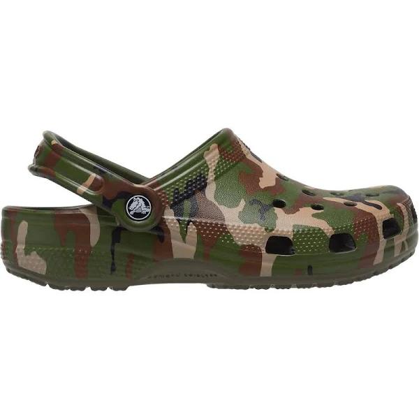 Crocs - Classic Printed Camo Clog, Green / EU 38-39