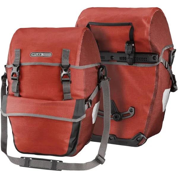 Ortlieb Bike Packer Plus 2x21L Cycling Panniers Pair Salsa Dark Chilli