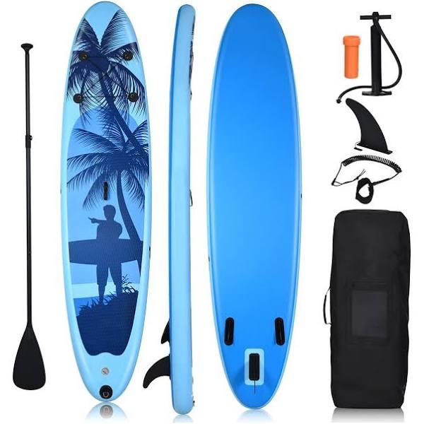 Costway 300x76x15CM Inflatable Stand Up Paddle Board Kayak Sup Surfboard w/ISUP Accessories For Adults Youth Beginner