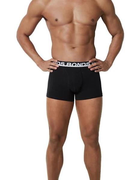 Bonds Men's Underwear Cotton Blend Guyfront Trunk - 3 Pack