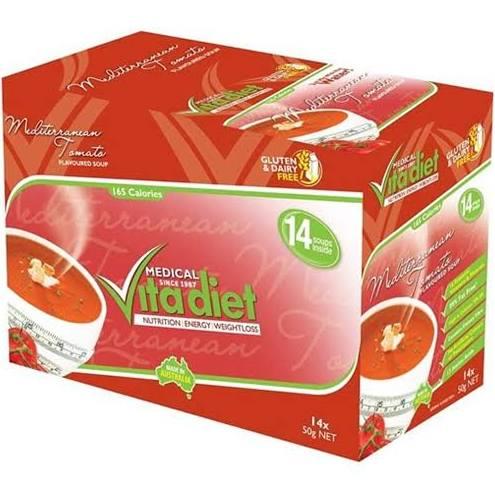 Vita Diet Soup Mediterranean Tomato 14 Pack